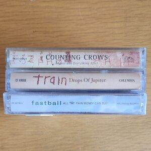 Counting Crows, Train, Fastball - 90s Cassette Tapes (Lot of 3) 